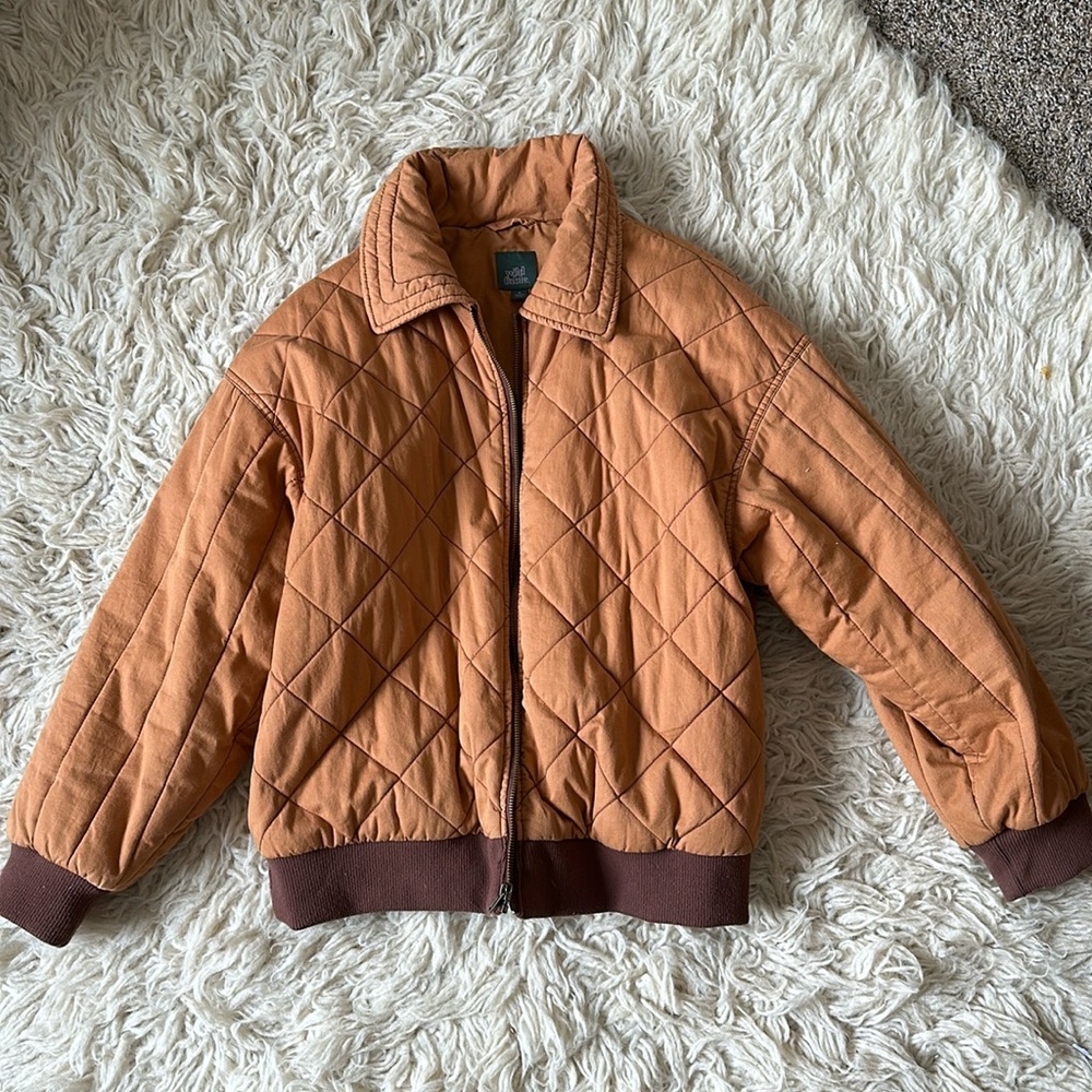 Rust bomber jacket